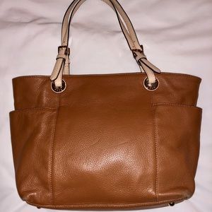 Michael Kors tan leather tote